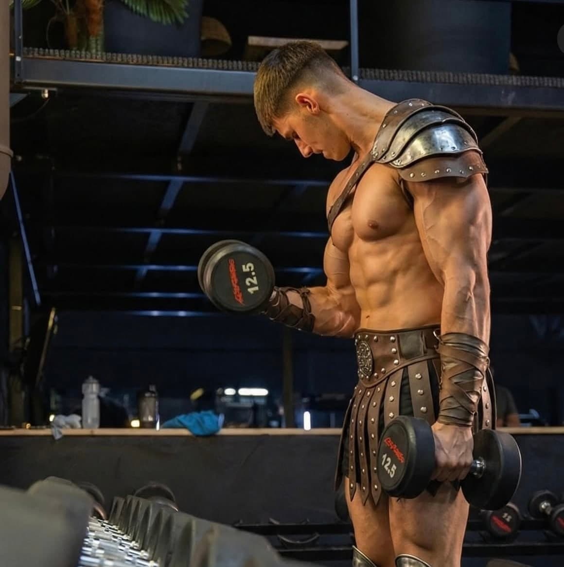 Tréning vo výzbroji gladiátora v aréne Gladiator Gym